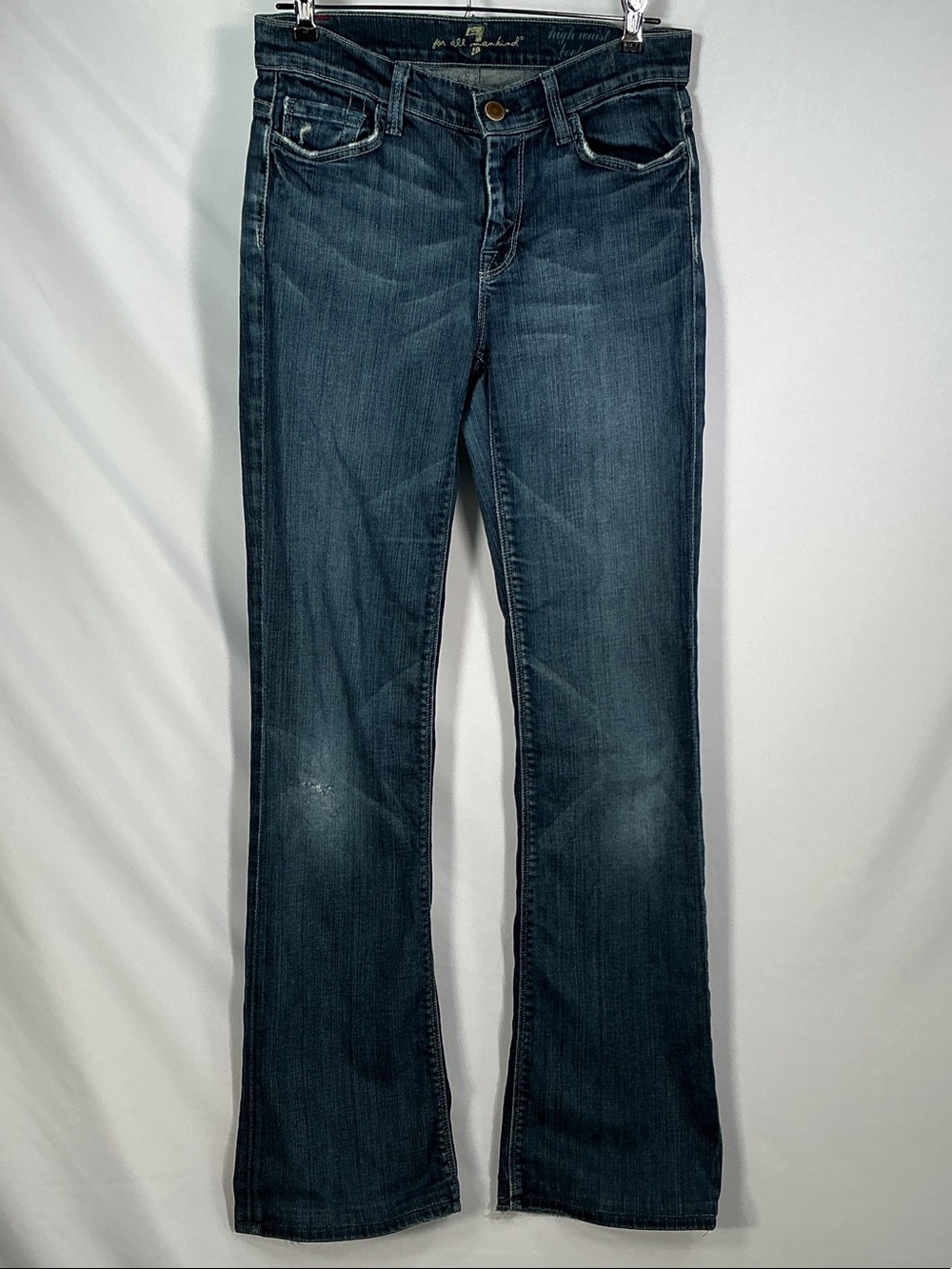 7 For All Mankind Bootcut Stretch Jeans Blue Size 26